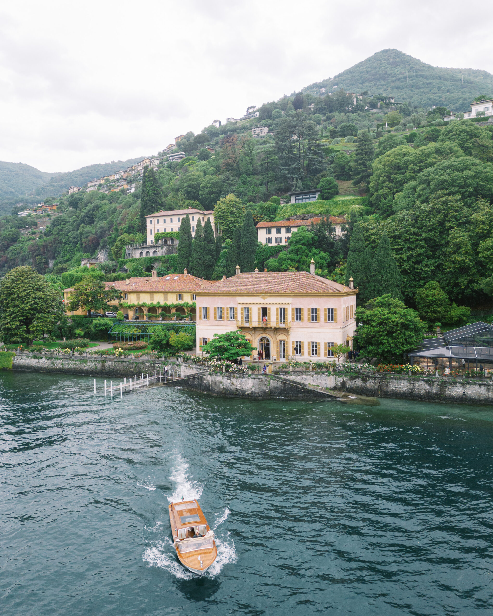 Wedding portraits on Lake Como