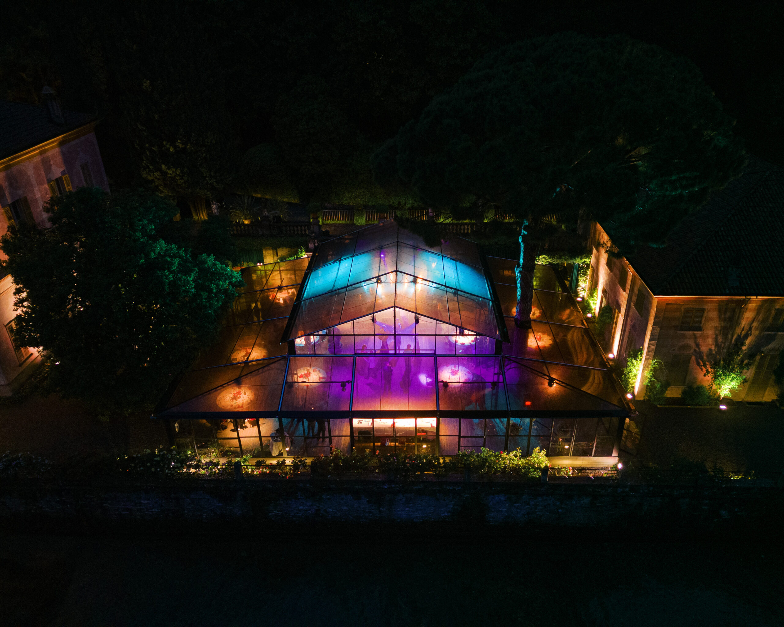 Drone photography for Lake Como destination wedding