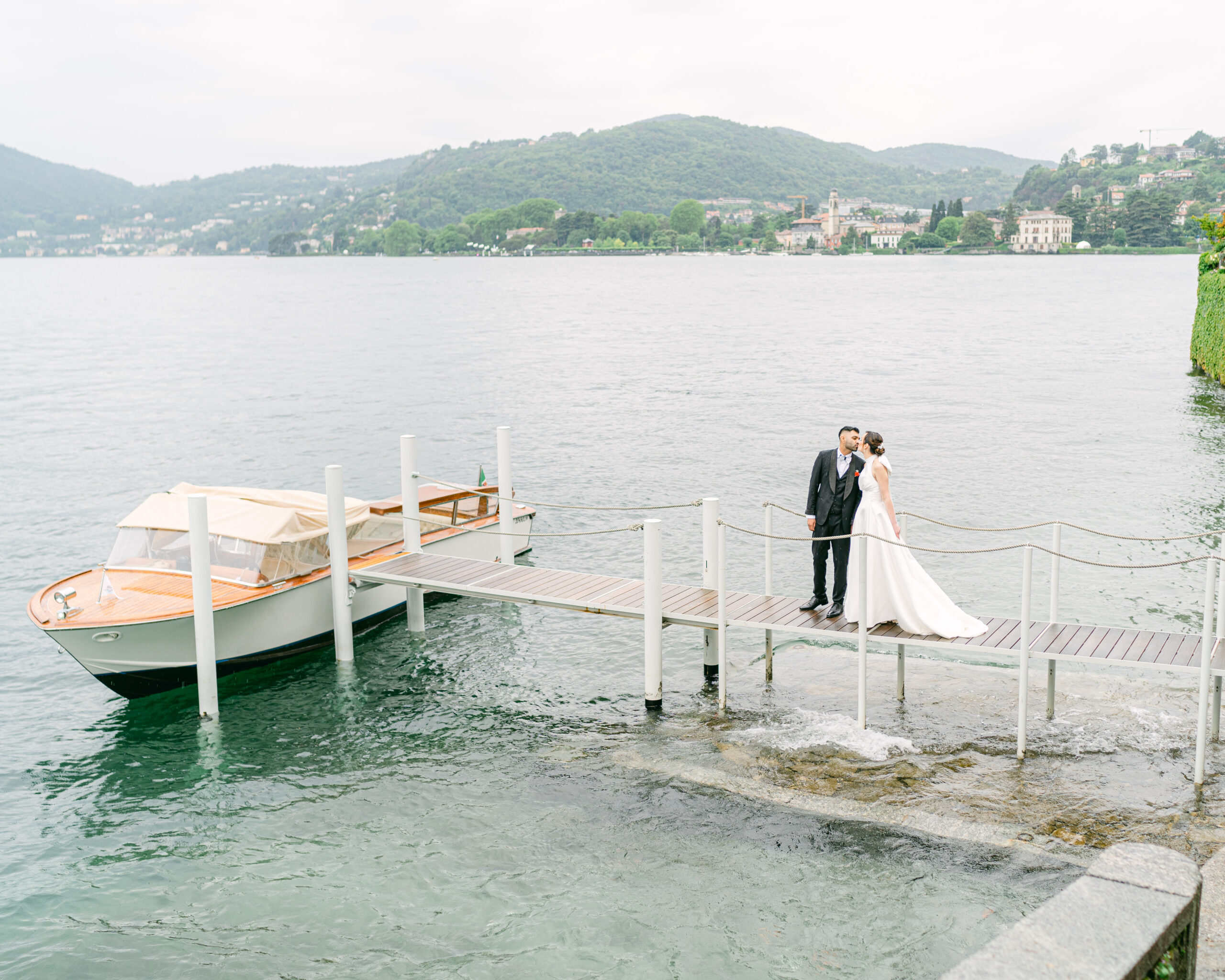 Wedding portraits on Lake Como