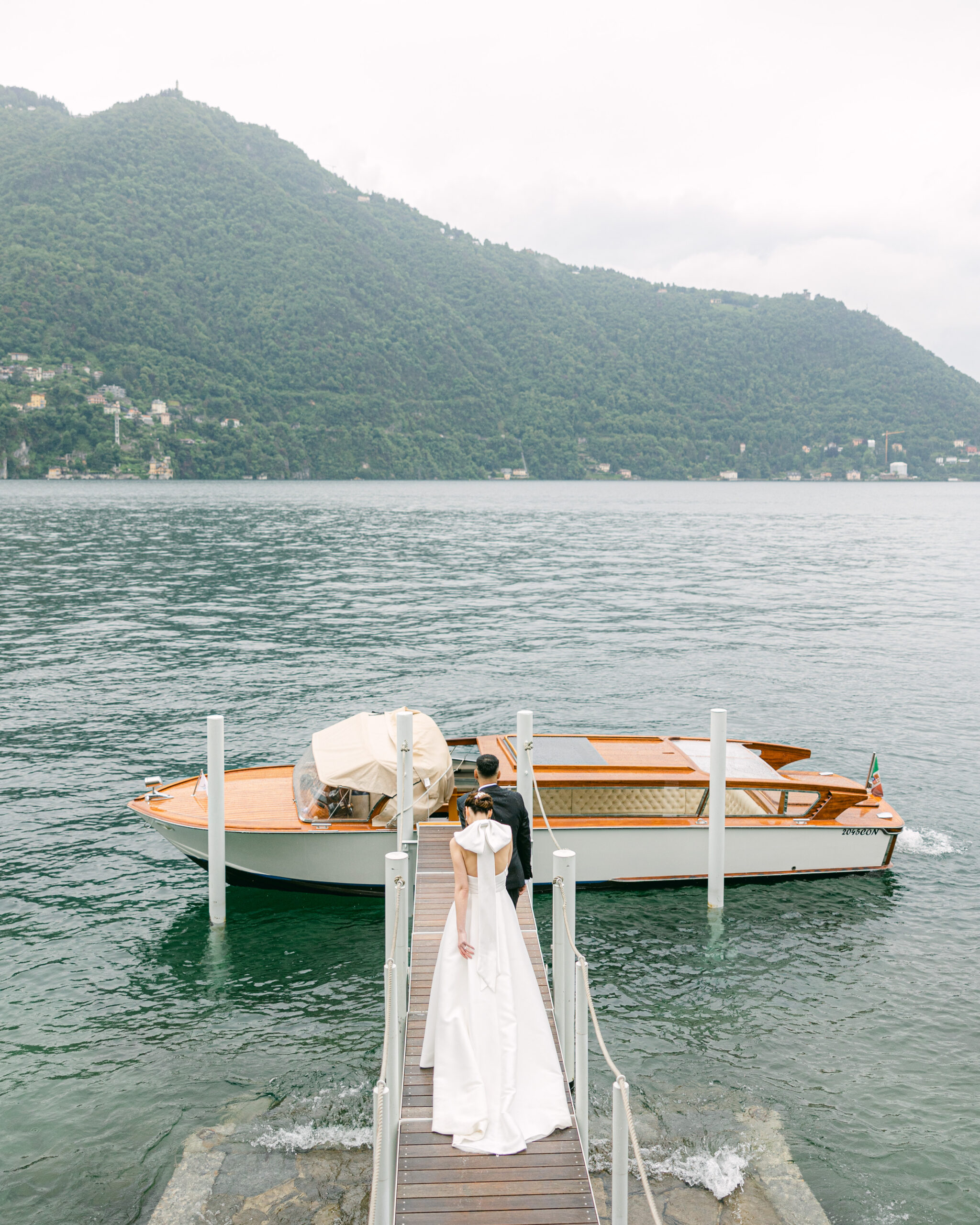 Wedding portraits on Lake Como