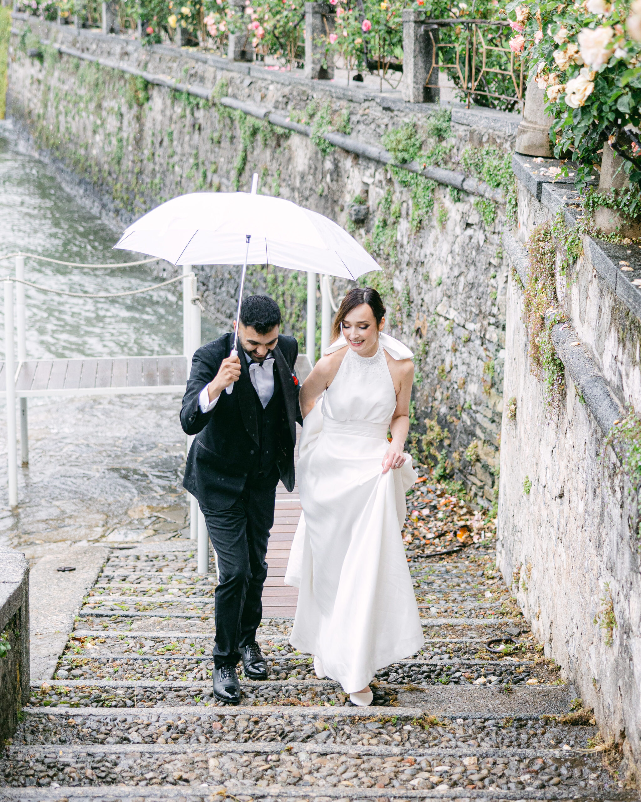 Wedding portraits on Lake Como