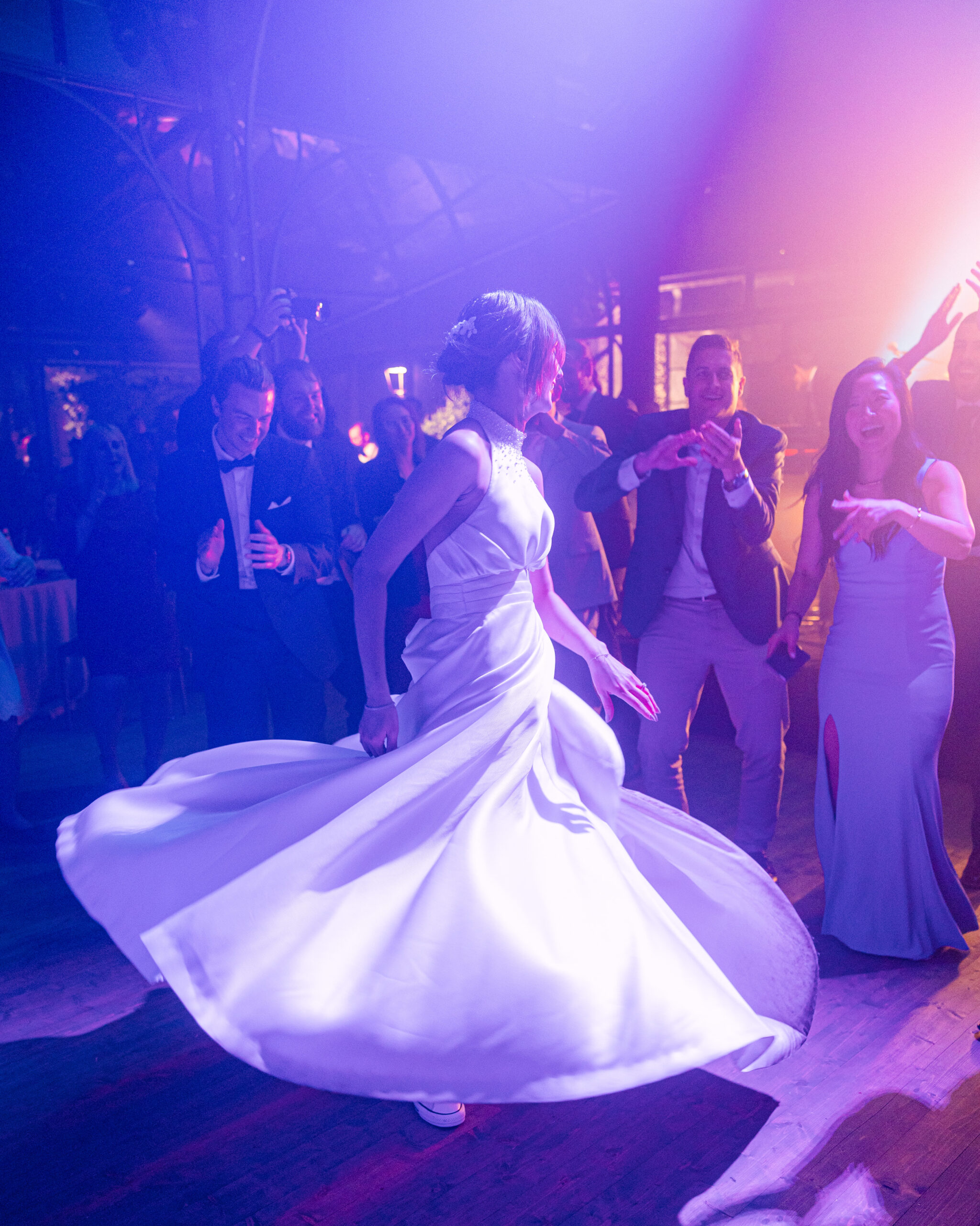 Epic dance floor for destination wedding on Lake Como