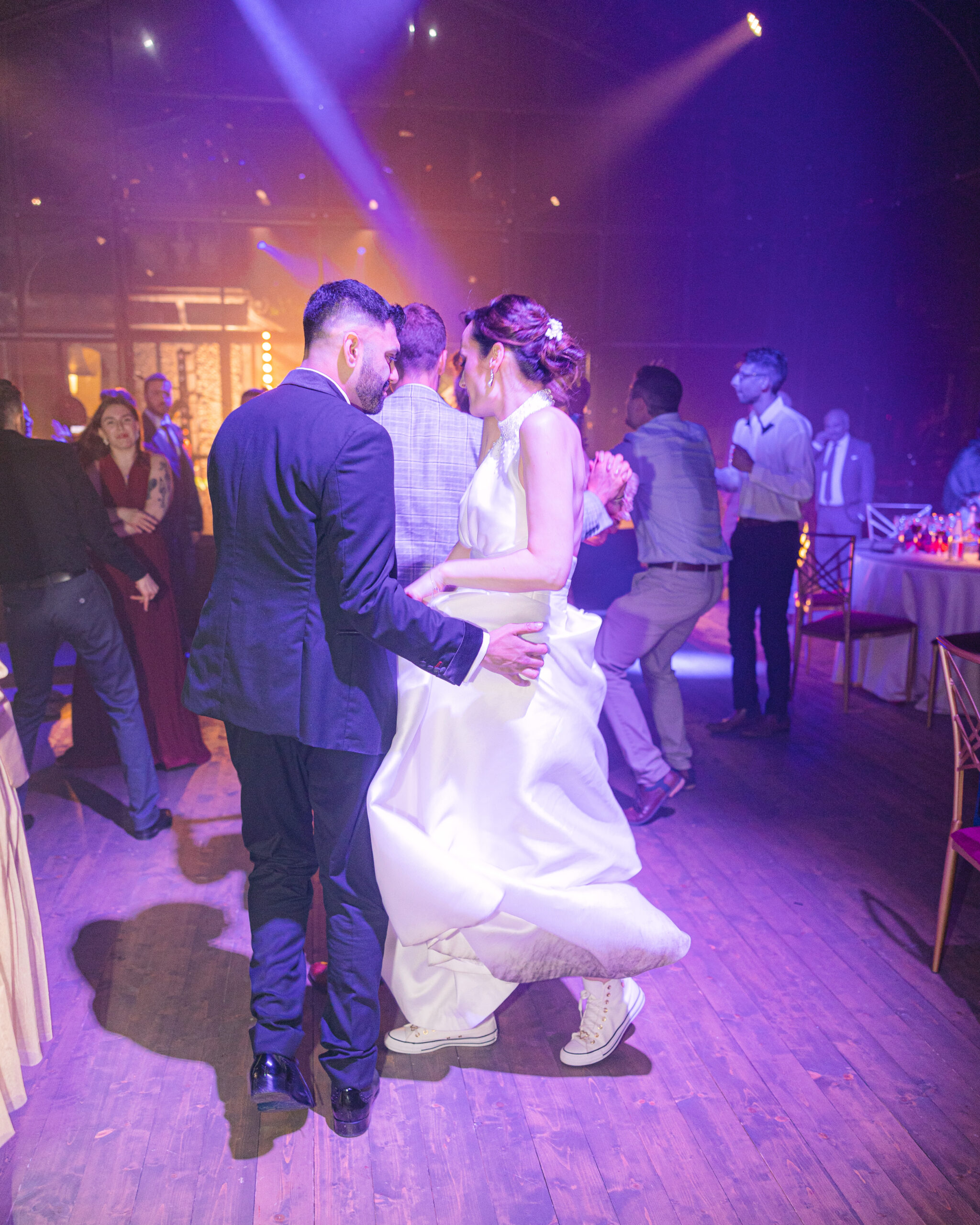 Epic dance floor for destination wedding on Lake Como