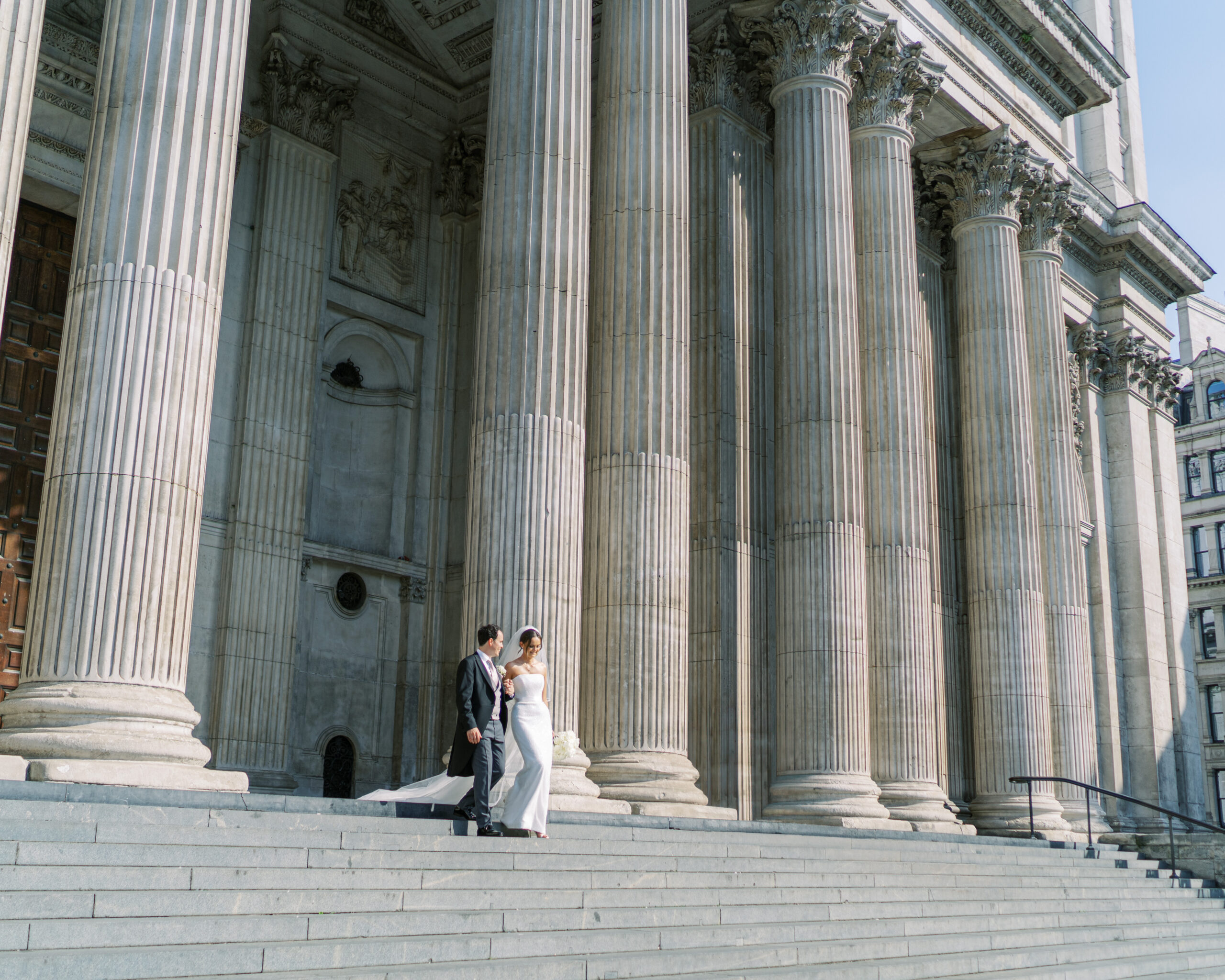 Wedding portraits for London wedding in St. Paul's Cathedral